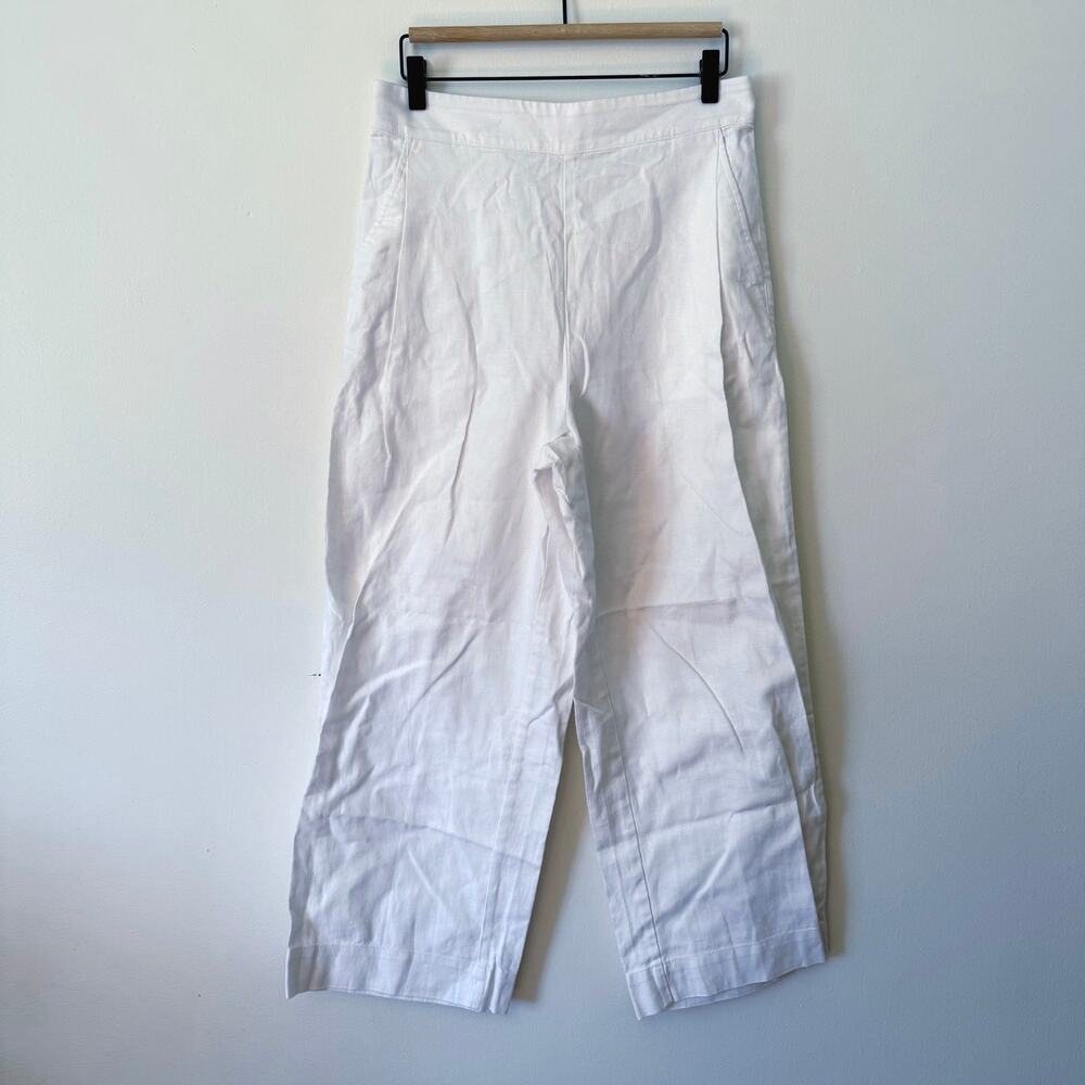 NWT Madewell Pull-On Straight Crop Pant White Size 8 - Picture 6 of 9